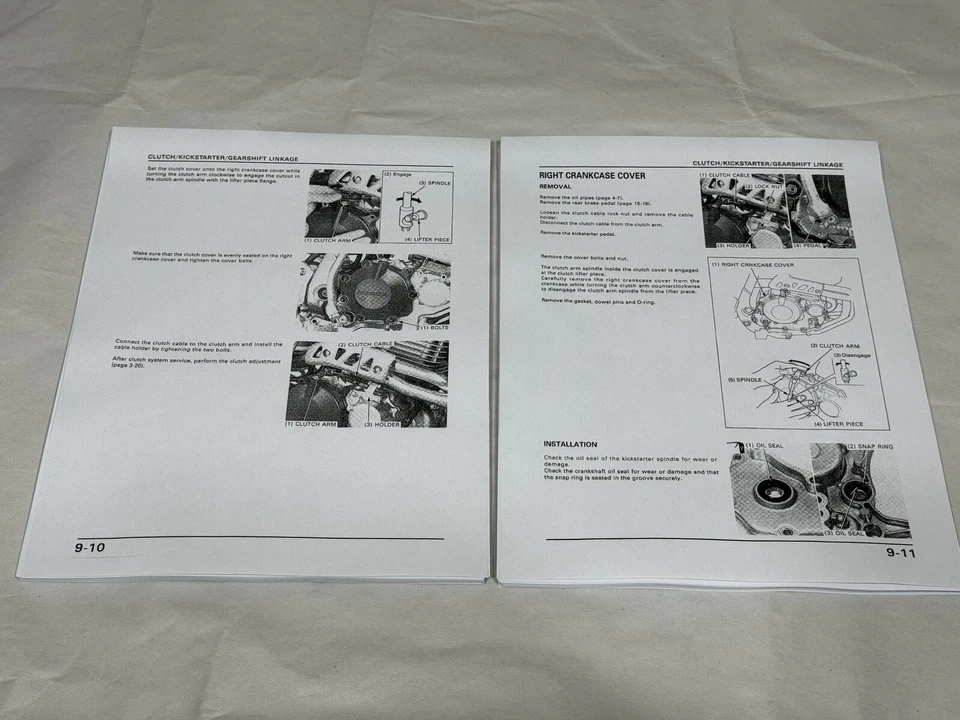 Manual de reparación de taller de servicio oficial de fábrica de 3 orificios Honda XR400R XR400 R 1996-2001 Foto 3 de 3