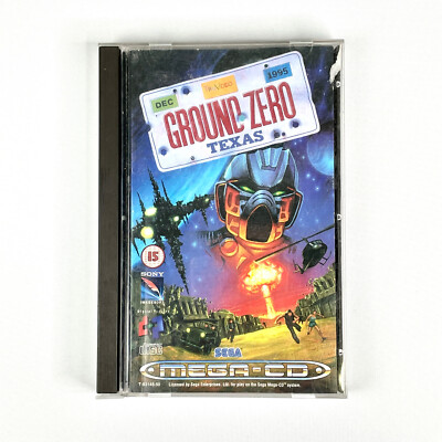 Ground Zero Texas Case, Slipcover and Manual Only | Sega Mega Drive Mega CD