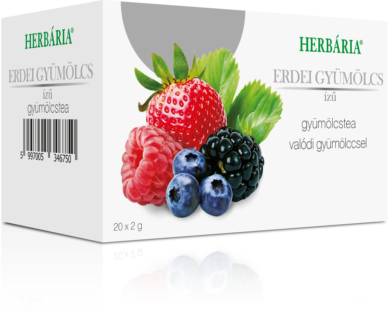 Premium Real Fruit Wild Berries Tea with Natural Healthy Herbals - 20 Teabags