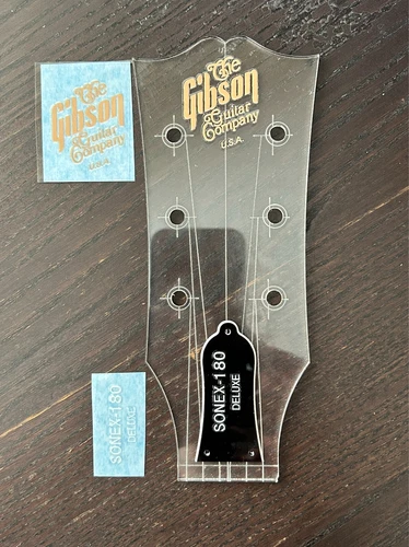 Sonex guitar restoration headstock logo  UV DTF sticker Decal