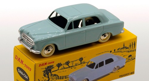 DAN TOYS Peugeot 403 Bleu Clair (Série de 500 Exemplaires