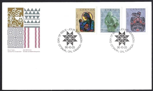 🍁Canada   #1294-1296    "CHRISTMAS NATIVITY"   Brand New 1990  First Day Cover