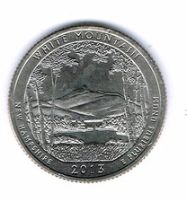 2013-S Brilliant Uncirculated White Mountains National Forest Quarter Coin!