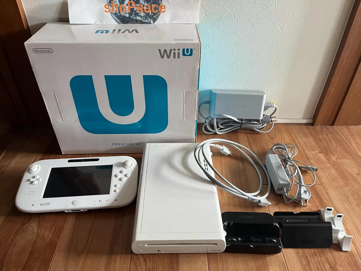 Nintendo Wii U Premium Set White Video Game Console shiro Japanese Edition  USED