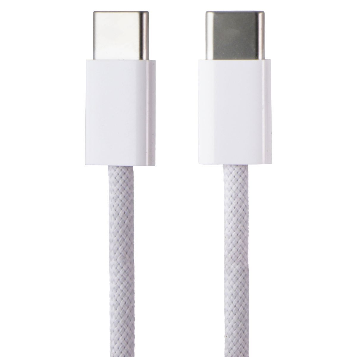 Apple Official 60W USB-C to USB-C Braided Charge Cable (1M/3.3-Ft) A2795 - White Apple Official 60W USB-C to USB-C Braided Charge Cable (1M/3.3-Ft) A2795 - White