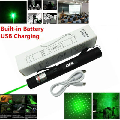 Laserpointer Outdoor-Lazer-Taschenlampe USB wiederaufladbar 5000M starker grüner