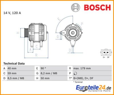Generator BOSCH 0986041300 für VW Golf III Golf III Variant