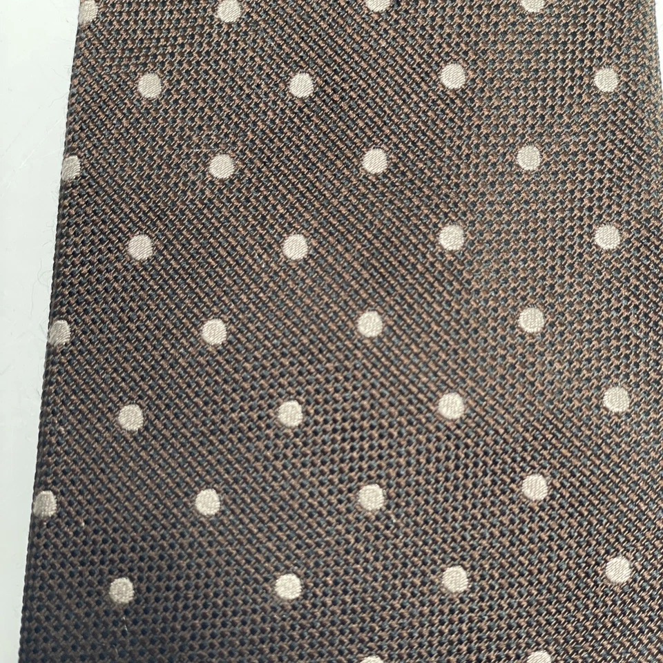 Ransom Paris France Necktie Gold Blue Red Geometric Rectangles - Image 4 of 4