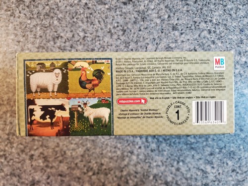 NUOVO Milton Bradley Charles Wysocki ANIMAL MONTAGE 1000 pezzi puzzle RARO - Foto 3 di 6