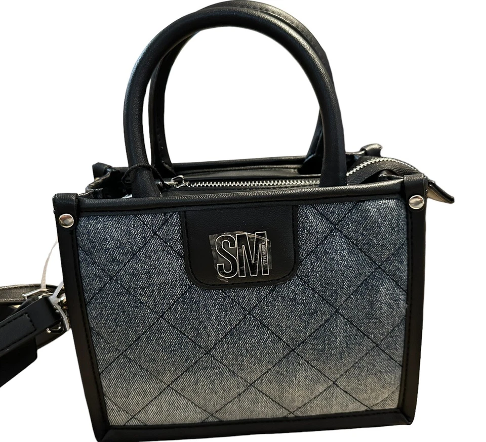 Bolso Bandolera Steve Madden Azul Denim con Correa para Guitarra Tiktok Viral Negro Bbabi Foto 4 de 4