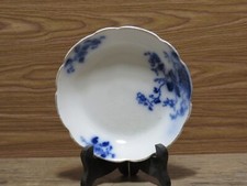 Antique Flow Blue 6" Cereal Bowl, W.H. Grindley "Duchess" Pattern, 1891-1914