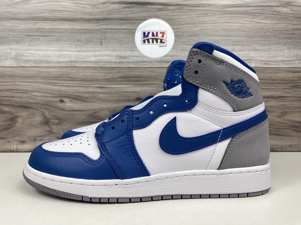 Nike Air Jordan 1 Retro High OG GS True Blue White Cement Nike Air Jordan 1 Retro High OG GS True Blue White Cement