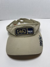 Vintage MOSSIMO Embroidered Logo White Visor Hat Cap Distressed
