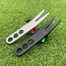 Mark Golf Ball Golf Divot Lawn Maintenance Golf Fork Prongs Pitch Repairer Tool