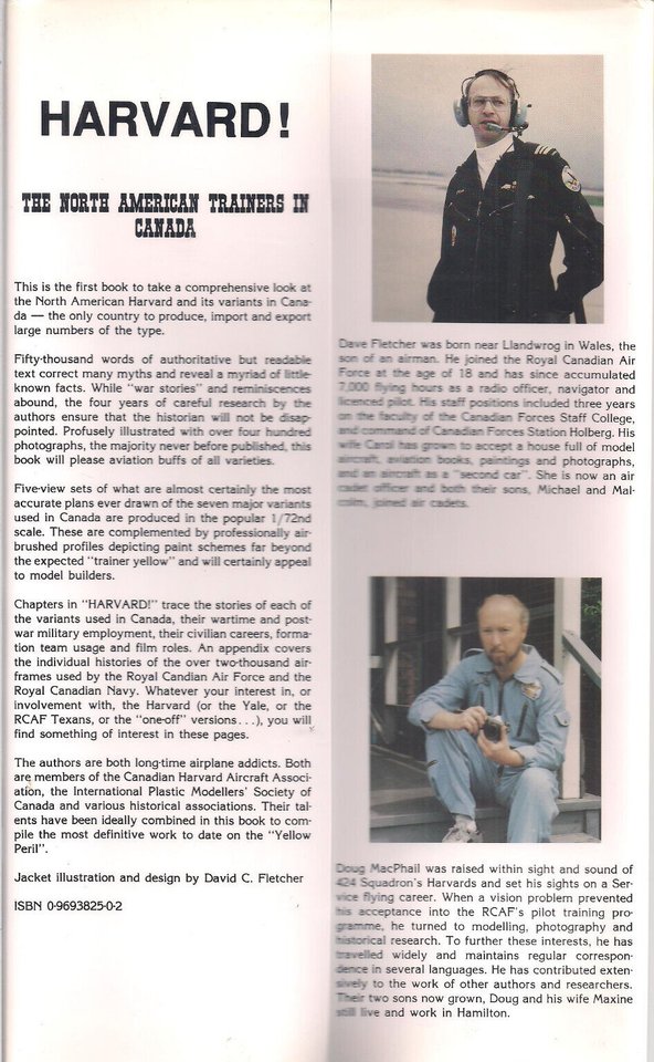 (RCAF) Harvard! The NA Trainers in Canada by David Fletcher and Doug