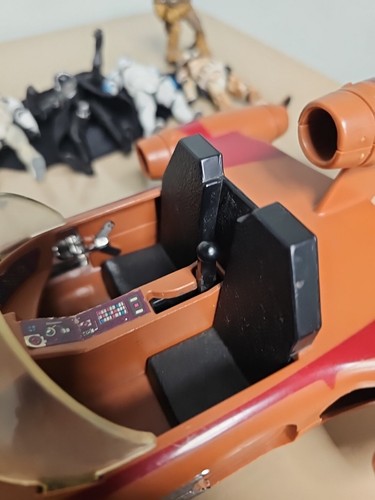 Personaggi Star Wars (6) da masticare. Stormtrooper D. Vader posabile 4" e LANDSPEEDER vintage - Foto 9 di 9