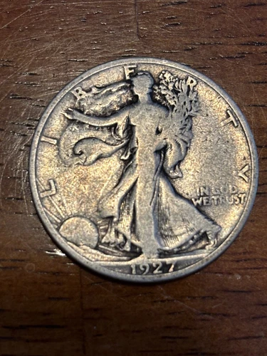1927 S Walking Liberty Half Dollar - Good , actual coin in photo
