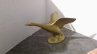 Vintage Brass Bird Taking Flight Mid-Century Art Deco Duck/Goose/Waterfowl 5x8" — photo 1
