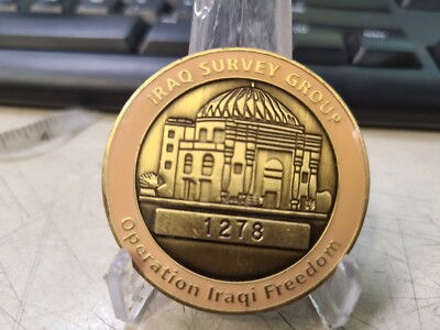 Iraqi Survey Group Find,Exploit,Eliminate 2003 challenge Coin #1278
