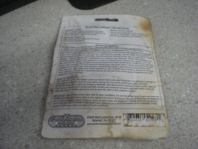NOS Performance Plus Motorcycle Disc Brake Pads K5016-O | eBay