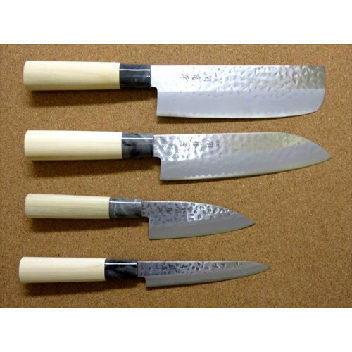 Seki Cutlery 4-piece Knife Set Santoku Knife Nakiri Knife Sma limited From JAPAN - Picture 3 of 3