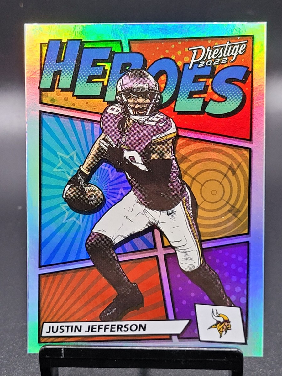 JUSTIN JEFFERSON 2022 Panini Prestige Heroes Insert SP - Minnesota