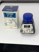 Platinum Mint Blue Ink Bottle 42 x 40 x 58mm Japan, Full (e422)