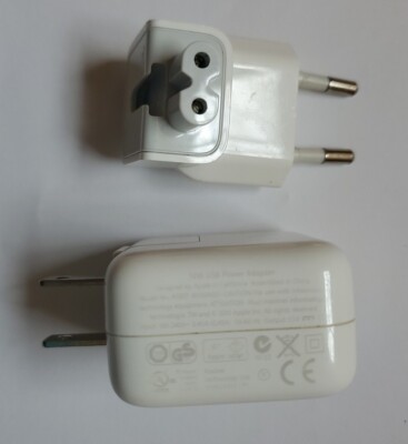 10W USB Power Adapter A1357 Wall Plug In With Foreign Abroad Attachment 3 Piece
