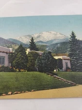 C 1940 El Colorado Lodge and Coffee Shop Pikes Peak Manitou Springs CO Postcard