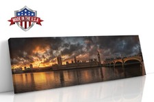 Twilight Over Westminster Canvas Print for Home Decor, Wall Decor Art Poster