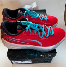 PUMA AllPro Nitro Scoot Basketball Sneakers Athletic Shoes Red Men's Size 9.5