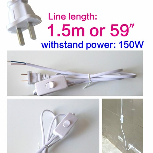 E27 Bulb Switch Cable Wire Connect Cable Wire For 2 or3 Pin T5/T8 Lamp Tube Line - Picture 6 of 33