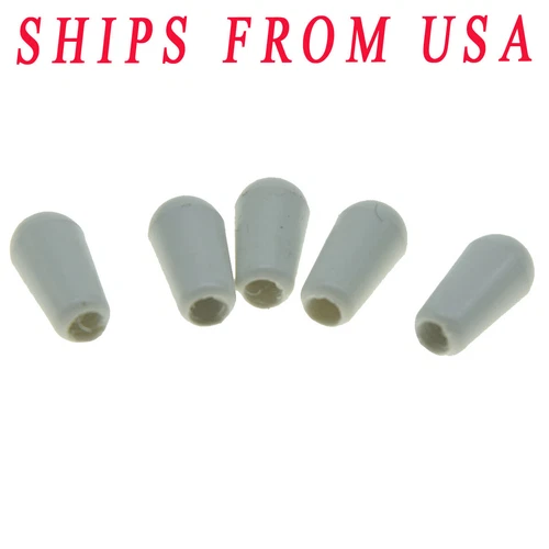 KAISH 5pc USA Thread Guitar 3 Way Toggle Switch Tip Switch Knob for Gibson White