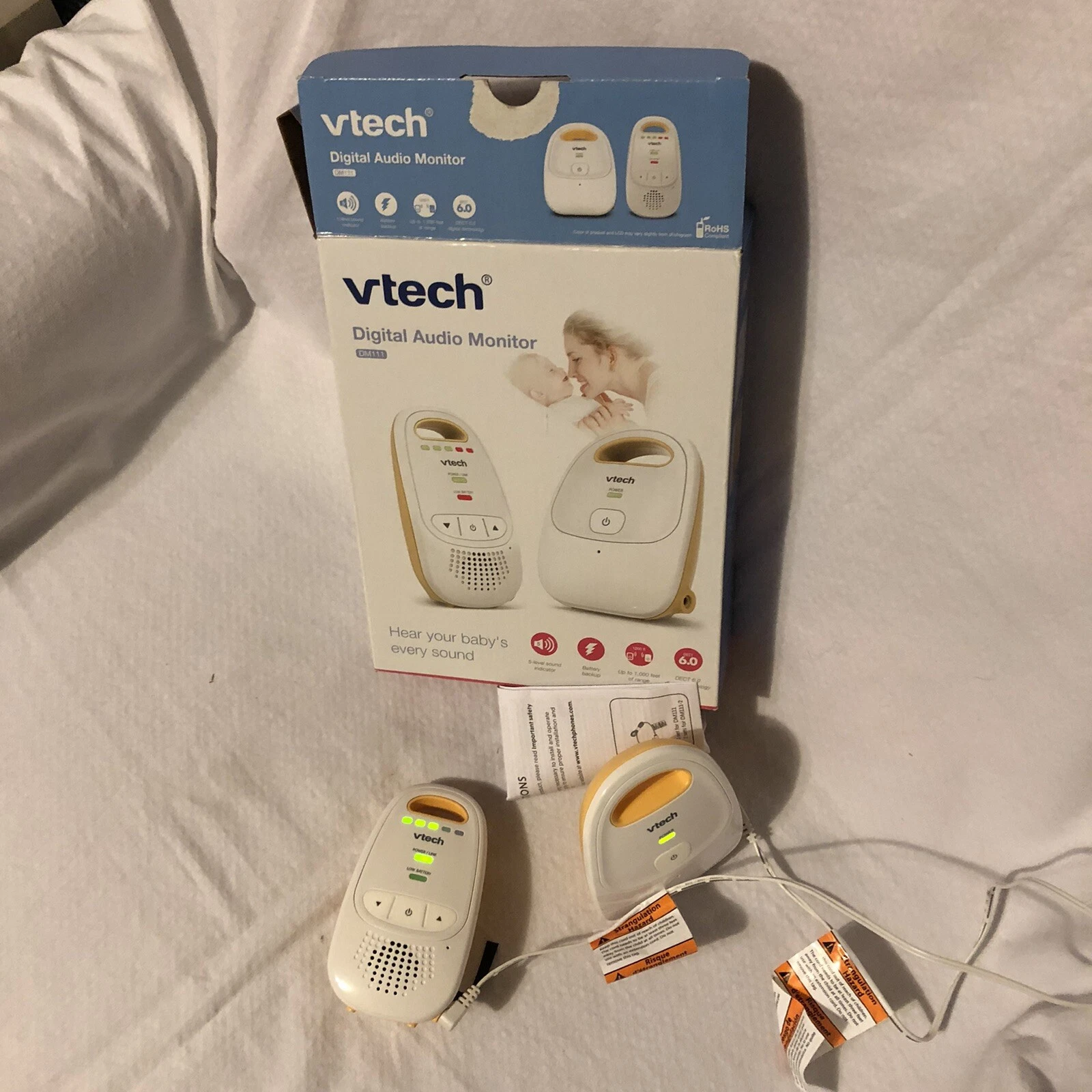 VTech Baby Monitor DM111 Safe & Sound Digital Audio Child EUC
Opens in a new window or tab