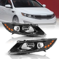 Headlights For 2011 2012 2013 Kia Optima Halogen Black Pairs Lr Headlamps Headlights For 2011 2012 2013 Kia Optima Halogen Black Pairs Lr Headlamps