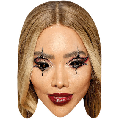Munroe Bergdorf (Hair Down) Big Head. Larger than life mask.
