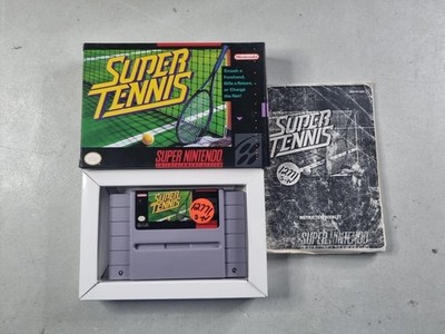 Super Tennis (SNES) Super Nintendo CIB Box 1991 TESTED 