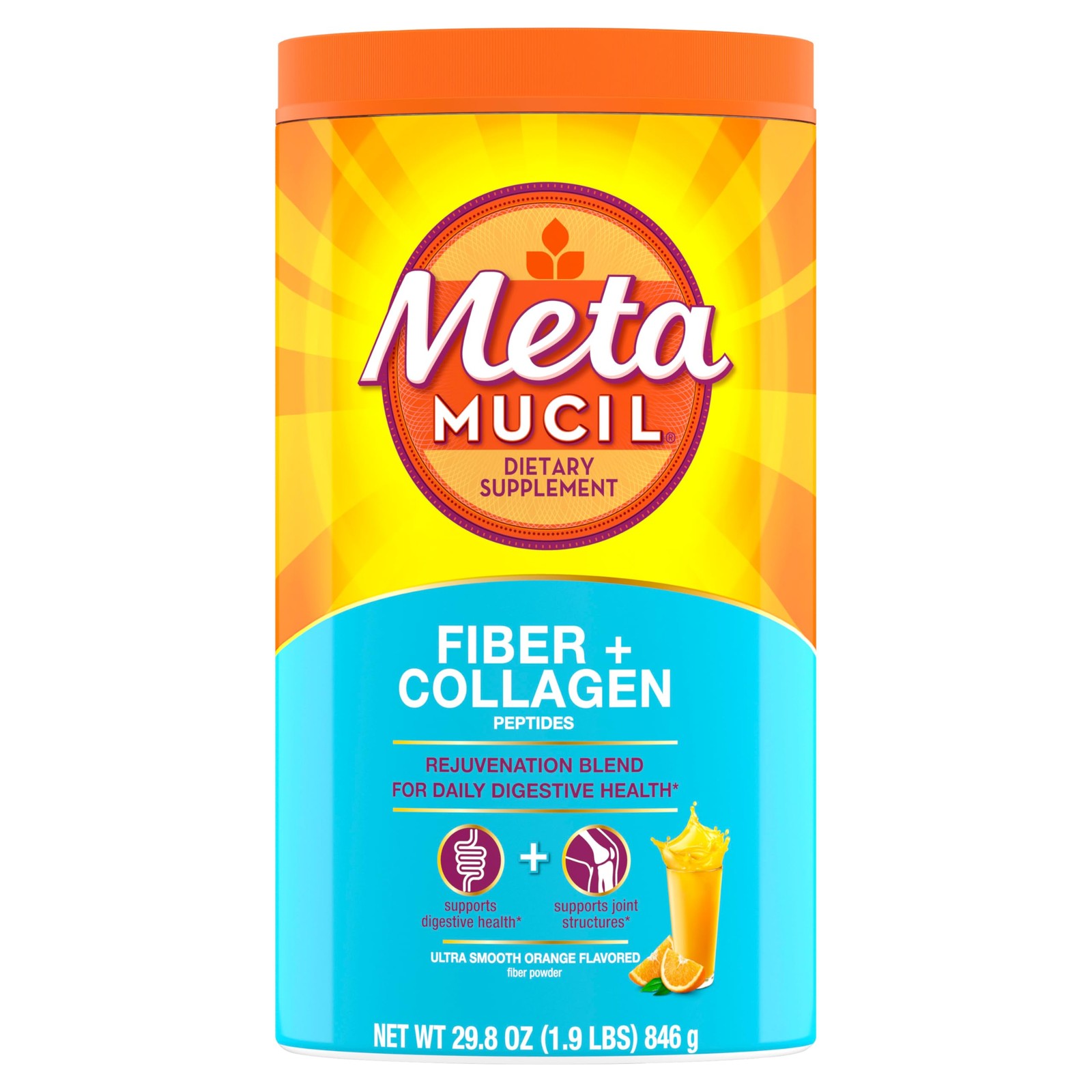Metamucil Daily Fiber Collagen 29.8 OZ E/2026