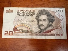 Austria 20 Zwanzig Schilling 1986 Circulated Banknote