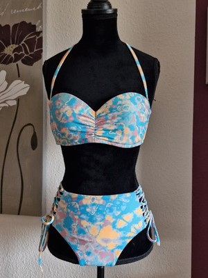 Wie NEU! Strand- Bade- Bikini türkis/bunt *Victoria's Secret* Gr. S 34/36