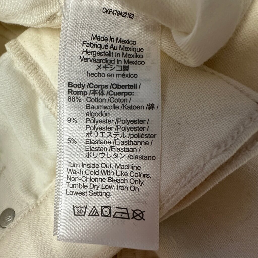 Madewell Cali Demi-Boot Jeans Off-White Cream High-Rise Cropped Flare Petite 24 thumbnail 5