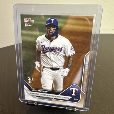 2025 Topps Now 599 Cody Freeman Texas Rangers Call-Up RC 1st Career HR