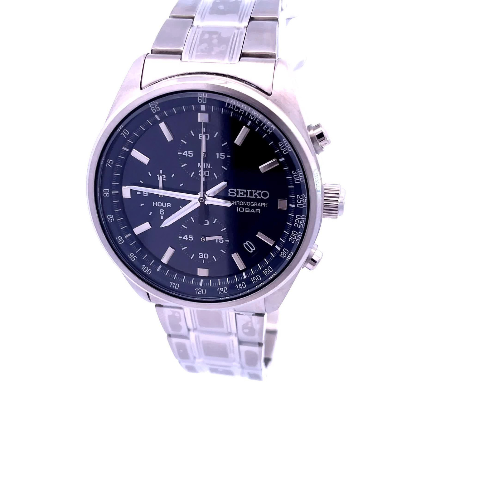 SEIKO Men's Watch Chronograph Quartz Blue Dial Stainless SEIKO Men's Watch Chronograph Quartz Blue Dial Stainless