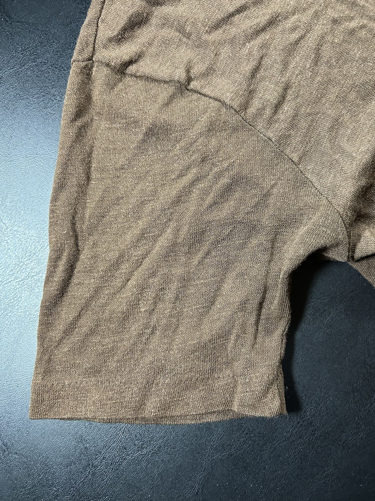 RARE Sears Put On Shop Shirt Size 20 Polo Vintage Big Collar 60s 70s Brown image 4
