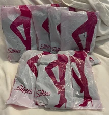 Lot of 7 NEW Silkies Control Top Panty Hose Size Large - MOCHA