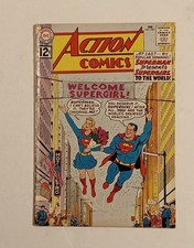 DC COMICS ACTION COMICS #285 SUPERMAN PRESENTS SUPERGIRL TO THE WORLD 1962
