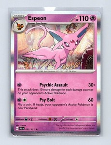 espeon pokemon card ebay Pokemon TCG Prismatic Evolutions Espeon EX 034/131
