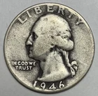 1946 25C Washington Quarter 90% Silver
