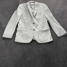 THE BLK TUX Tollegno 1900 Italian Merino Wool Suit Men's Size 40R Gray