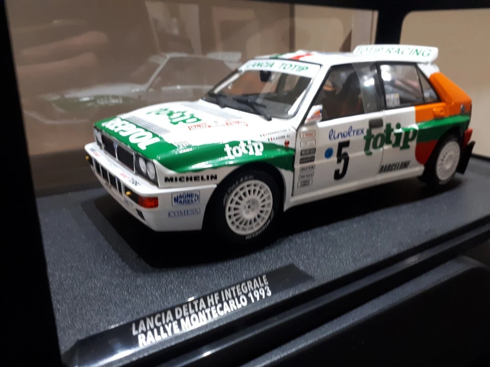 Lancia Delta HF Integrale Rallye Montecarlo #5 Totip 1993 Solido 1:18 Nuovo 1/18 - Immagine 2 di 4